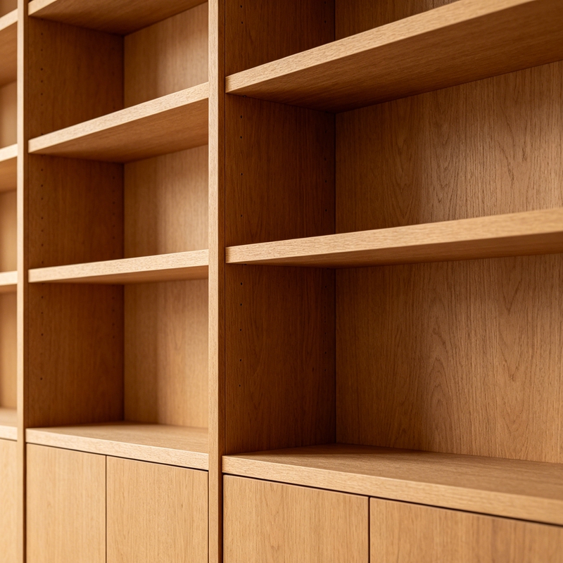 A bookcase made of MDF