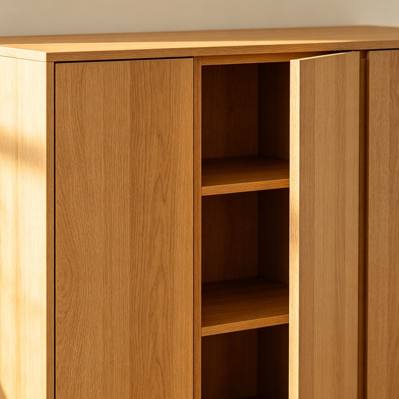 A wardrobe made of MDF